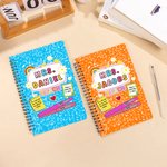 Cahier de notes à spirales A5 personnalisé Rainbow Daisy Teach Multicolore avec texte Appreciation Back to School Gift for Teacher