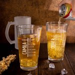 Personalized Cross Bible Beer Mug with Name Celebration Father's Day Gift for Men