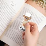 Marque-page magnétique personnalisé avec nom Fournitures de lecture Retour à l'école Cadeau d'anniversaire pour les lecteurs Rats de bibliothèque