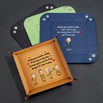 Personalisierte 1-10 Kind Gesicht Fotos Cartoon Graffiti faltbar Tablett mit Namen Desktop Storage Organizer lustig Vatertag Geschenk für Papa Ehemann