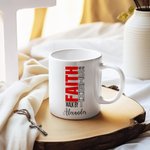 Personalized Christian Theme 11 oz 15 oz Ceramic Coffee Mug with Name Home Decor Baptism Birthday Gift for Christians