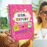 Cahier de notes à spirales A5 personnalisé Rainbow Daisy Teach Multicolore avec texte Appreciation Back to School Gift for Teacher