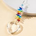 Personalised Love Crystal Photo Memorial Suncatcher Window Hanging Decor Anniversary Gift for Loss of Loved One