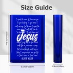 Personalised Cross Bible Quotes Clear Bookend Vase with Name Aesthetic Room Decor Baptism Birthday Gift for Women Christians Book Lovers