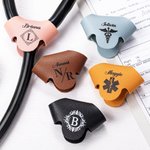 Personifierad Asklepios stav PU läder stetoskop ID med dold snäpptagg Sjuksköterskornas dag Uppskattning Födelsedagspresent för medicinsk personal