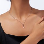 Personalisierte 1-8 Birthstones Familie Halskette Minimalistische Schmuck Jahrestag Geburtstag Geschenk für Frauen