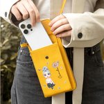 Cartera de cuero PU personalizada con personaje de dibujos animados flor de nacimiento nombre y compartimentos regalo de cumpleaños