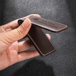 Clip magnétique en cuir PU pliable avec 2 textes Accessoires portables Cadeau de fin d'études pour les diplômés