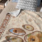 Personalisierte Haustier Fußabdrücke Foto Design weiche Decke mit Namen Home Decor Geburtstag Haustier Geschenk für Tierbesitzer