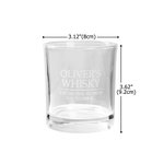 Personalized for the Time We Drive You to Drink 10 oz Whiskey Rocks Glass with Name Father's Day Birthday Gift for Dad Grandpa Whiskey Lovers