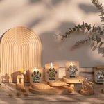 Henkilökohtainen lemmikkieläinten jalanjäljet Photo LED-kynttiläpurkki, jossa on nimi Memorial Condolence Sympathy Pet Loss Lahja lemmikkieläinten omistajille