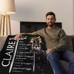 Personalisierte Löwe Kreuz Bibelvers weiche Decke mit Namen Home Decor Geburtstag Taufe Geschenk für Männer Christen