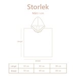 Personlig snabbtorkande barnhandduk med huva och djurmotiv med namn för sommar och semester