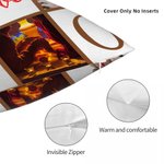 Personalised 6 Photos Collage Initial Throw Pillow Cover Home Decor Anniversary Gift for Family Friend