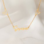 Personalized Hollow Love Name Pendant Necklace Simple Jewellery Birthday Anniversary Wedding Gift for Women Bridesmaids