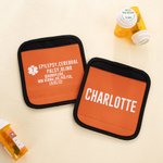 Personalized Multicolour Emergency Alert Carseat Straps with Name and Text Set of 2 Birthday Caring Gift for Allergy Autism Kids Family