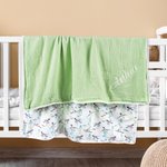 Personalizada Flor Silvestre Lindo Zorro Jirafa Elefante Manta de Bebé con Nombre Bordado Cumpleaños Baby Shower Regalo para Recién Nacidos