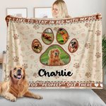 Personalisierte Haustier Fußabdrücke Foto Design weiche Decke mit Namen Home Decor Geburtstag Haustier Geschenk für Tierbesitzer