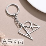 Personnalisé Nom Logo Monogramme Charm Keycahin Unique Anniversary Birthday Gift for Woman Man