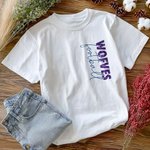 Personalized Multicolor Faux Glitter Football T-shirt Sweatshirt Hoodie with Name and Number Game Day Birthday Gift for Family