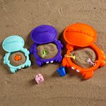 Personifierad 3D-utskriven minikrabba Sandlåda Matchande leksaker med namnmeditation Extra skrivbordsdekor Strandlek Födelsedagspresent för barn Vuxna