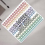 Tapis de souris multicolore antidérapant avec texte Fournitures de bureau Cadeau d'anniversaire amusant pour les amis, la famille et les collègues