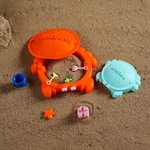 Personifierad 3D-utskriven minikrabba Sandlåda Matchande leksaker med namnmeditation Extra skrivbordsdekor Strandlek Födelsedagspresent för barn Vuxna