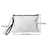 Personalised Cute Quirky Girl Makeup Bag with Name and Wrist Strap Travel Essentials Birthday Gift for Women