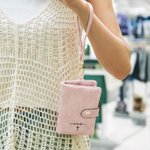 Personalized Cross Name Tri-Fold PU Leather Wallet with Wristlet and Card Holder Anniversary Gift for Women Christian