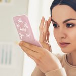 Personalized Bow LED Double-Sided Foldable Compact Makeup Mirror with Name Travel Accessories Birthday Gift for Women Girls