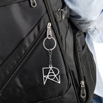 Personnalisé Nom Logo Monogramme Charm Keycahin Unique Anniversary Birthday Gift for Woman Man