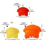 Personifierad 3D-utskriven minikrabba Sandlåda Matchande leksaker med namnmeditation Extra skrivbordsdekor Strandlek Födelsedagspresent för barn Vuxna