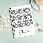 Personalized Fuck This Shit Hide Message A5 Journal Notebook with Name Funny Birthday Gift for Friends Colleague