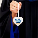 Personalised Shining Achievement Heart Ceramic Ornament with Name and Year Home Decor Graduation Birthday Gift for Graduates