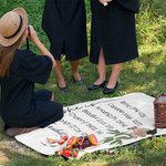 Henkilökohtainen Valmistuminen Cap Syntymä Kukka Raamatun säe pehmeä heittää peitto nimi ja vuosi uskonnollinen päivä syntymäpäivä valmistuminen lahja valmistunut