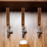 Personalizzato inciso birra fusto rubinetto maniglia con lavagna e testo Kegerators casa bar accessori festa del papà per papà amante della birra