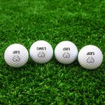 Personalisierte lustige pelzigen Körperteil Golfball mit Namen Bachelor Party Witz Thema Club Geburtstag Geschenk für Männer Golfliebhaber