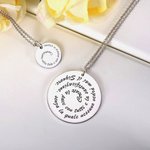 Collana personalizzata in argento sterling con citazione incisa regalo ideale per anniversari compleanni e occasioni speciali per donne