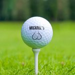 Personalisierte lustige pelzigen Körperteil Golfball mit Namen Bachelor Party Witz Thema Club Geburtstag Geschenk für Männer Golfliebhaber