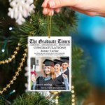 Personalised The Graduate Times Class of 2025 Acrylic Photo Ornament with Name and Text Graduation Party Commemoration Gift for Graduates
