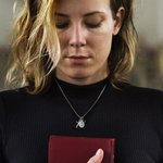 Personalized Virgin Mary Cross Necklace with Birthstone Dainty Jewelry Birthday Religious Baptism Gift for Women Christians