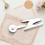 Personalizado Sello con Relieve de Mano para Libros Exlibris Biblioteca con Inicial Nombre Regalo de Navidad para Amante de la Lectura