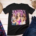 Personalized 5 Photos Vintage Bootleg Rap T-Shirt Sweatshirt with Name Friendship Birthday Gift for Women