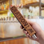 Personalizzato inciso birra fusto rubinetto maniglia con lavagna e testo Kegerators casa bar accessori festa del papà per papà amante della birra