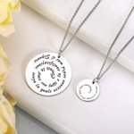 Collana personalizzata in argento sterling con citazione incisa regalo ideale per anniversari compleanni e occasioni speciali per donne