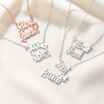 Henkilökohtainen Sydän Paw Print Infinity riipus kaulakoru Double nimet Dainty korut syntymäpäivä vuosipäivä lahja naisille pari