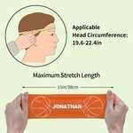 Bandeau de sport personnalisé Badminton Basket Ball Anti-Sueur avec nom Accessoire de sport Cadeau d'anniversaire pour les amis et la famille