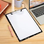 Personalised Cartoon Teacher Multicolour Acrylic Clipboard with Low Profile Clip Teacher's Day Appreciation Back to School Gift for Teachers
