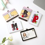 Personalisierte Bleistift Apple PU Leder ID Badge Holder mit Anfangsbuchstaben und Namen zurück zu Schule Lehrer Tag Anerkennung Geschenk für Lehrer