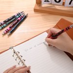 Personalised Glitter Crayon Ball-Point Pens with Name Set of 2 Back to School Appreciation Gift for Teacher